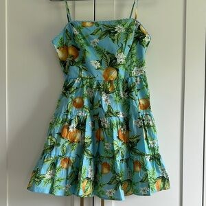 BB Dakota Blue Ruffled Tiered Mini Sundress